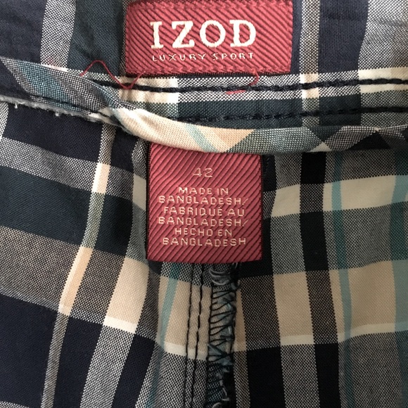 IZOD plaid shorts 42 - Picture 5 of 5